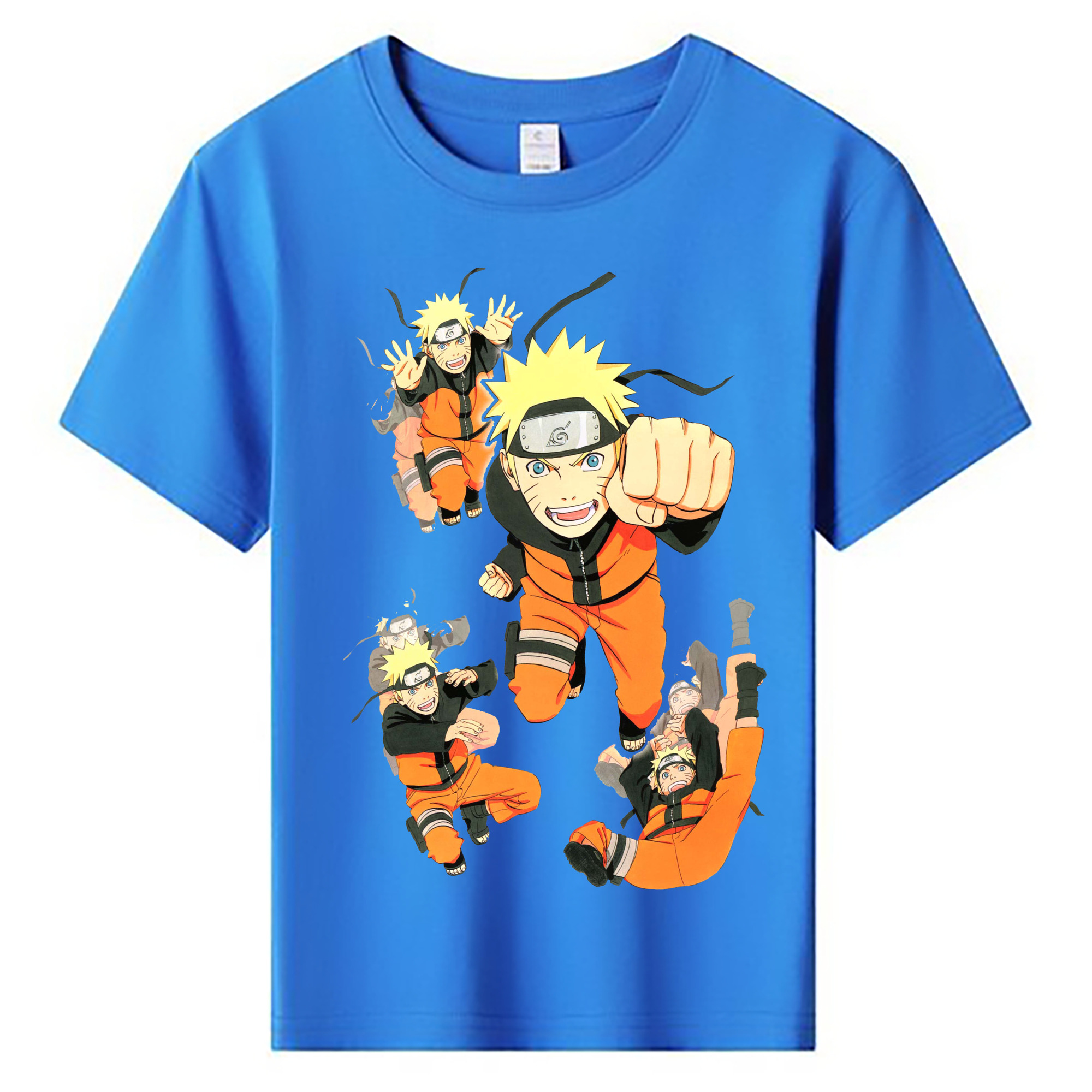 （画像用） NARUTO -ナルト- うずまき ナルト Uzumaki Naruto 綿100％キッズTシャツ（フロントプリント）